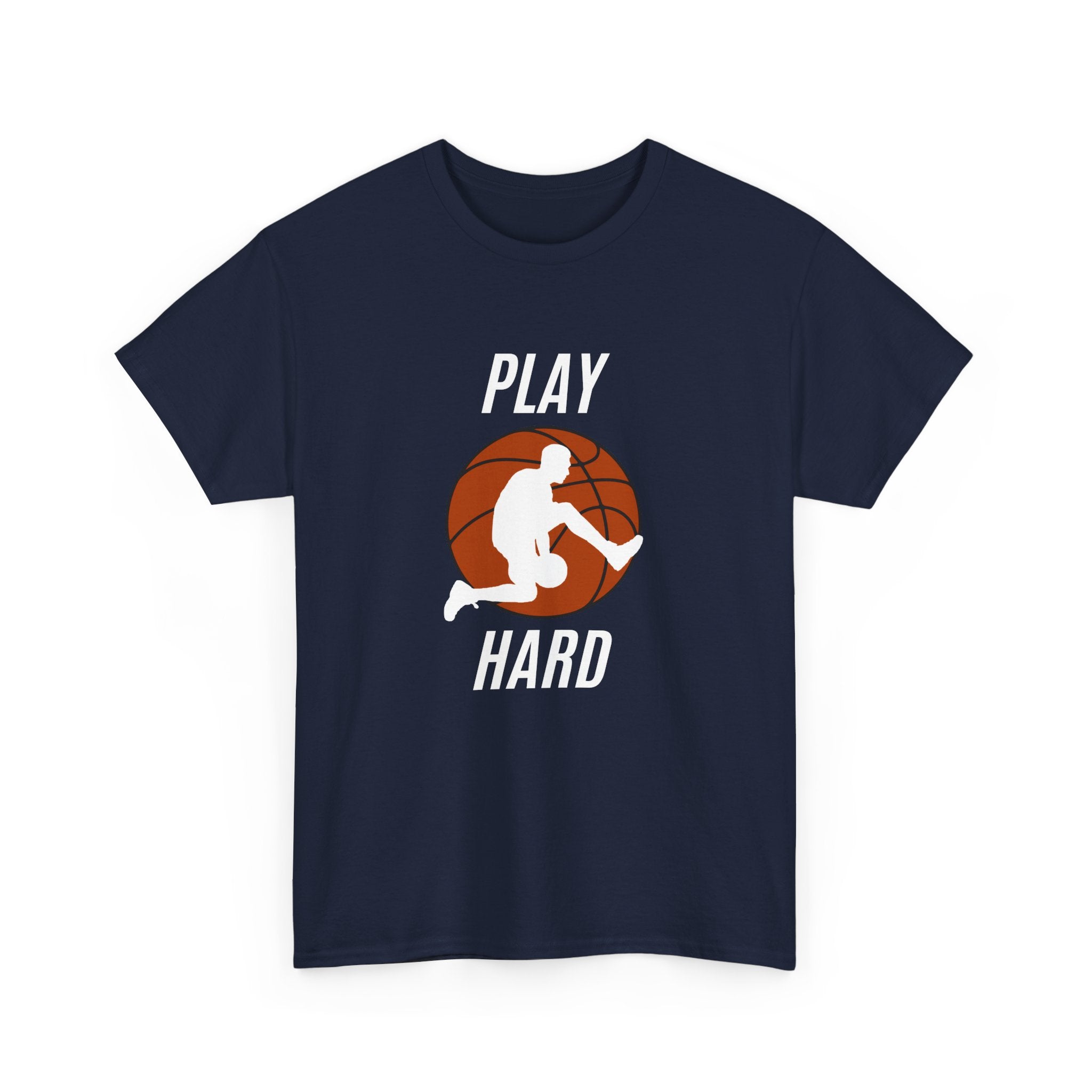 Play Hard Basketball Tee, Sports T-Shirt, Unisex Cotton Top, Gift for Sports Lovers, Athletic Wear, Casual Fitness Shirt