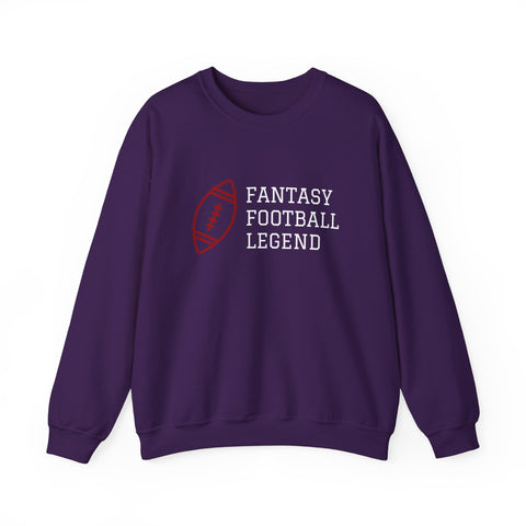 Fantasy Football Legend Crewneck Sweatshirt - Perfect Gift for Sports Fans, Cozy Wear for Game Days, Autumn Essentials, Unisex Sweatshirt
