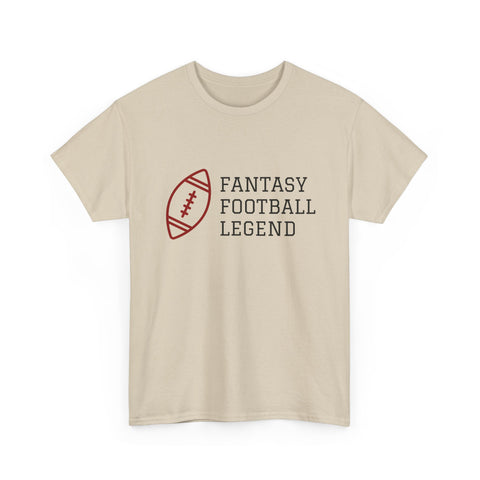 Fantasy Football Legend Unisex Heavy Cotton Tee, Gift for Football Fans, Sportswear, Casual Tee, Football Season Apparel