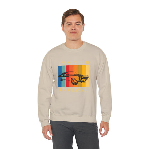 Funny Vintage Car Lovers Sweatshirt, I'm Not Old I'm Classic Crewneck, Perfect Gift for Car Enthusiasts, Unisex Apparel, Retro Style