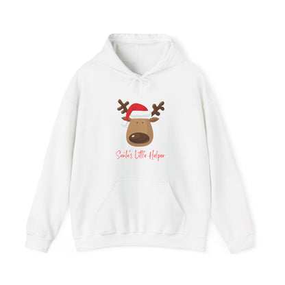 Reindeer Christmas Hoodie - Cozy Holiday Gift, Smiles Little Helper Sweatshirt, Unisex Pullover, Winter Wear, Festive Apparel