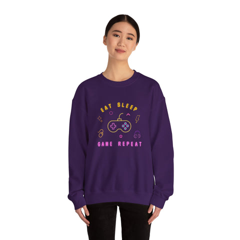 Gamer Crewneck Sweatshirt, Unisex Sweatshirt, Gaming Apparel, Casual Wear, Gifts for Gamers, Game Night Fashion