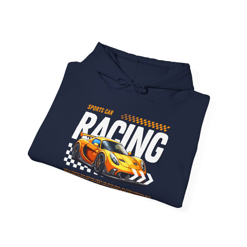 Sporty Racing Hoodie for Car Enthusiasts, Perfect For Track Day, Casual Wear, Unisex Fashion