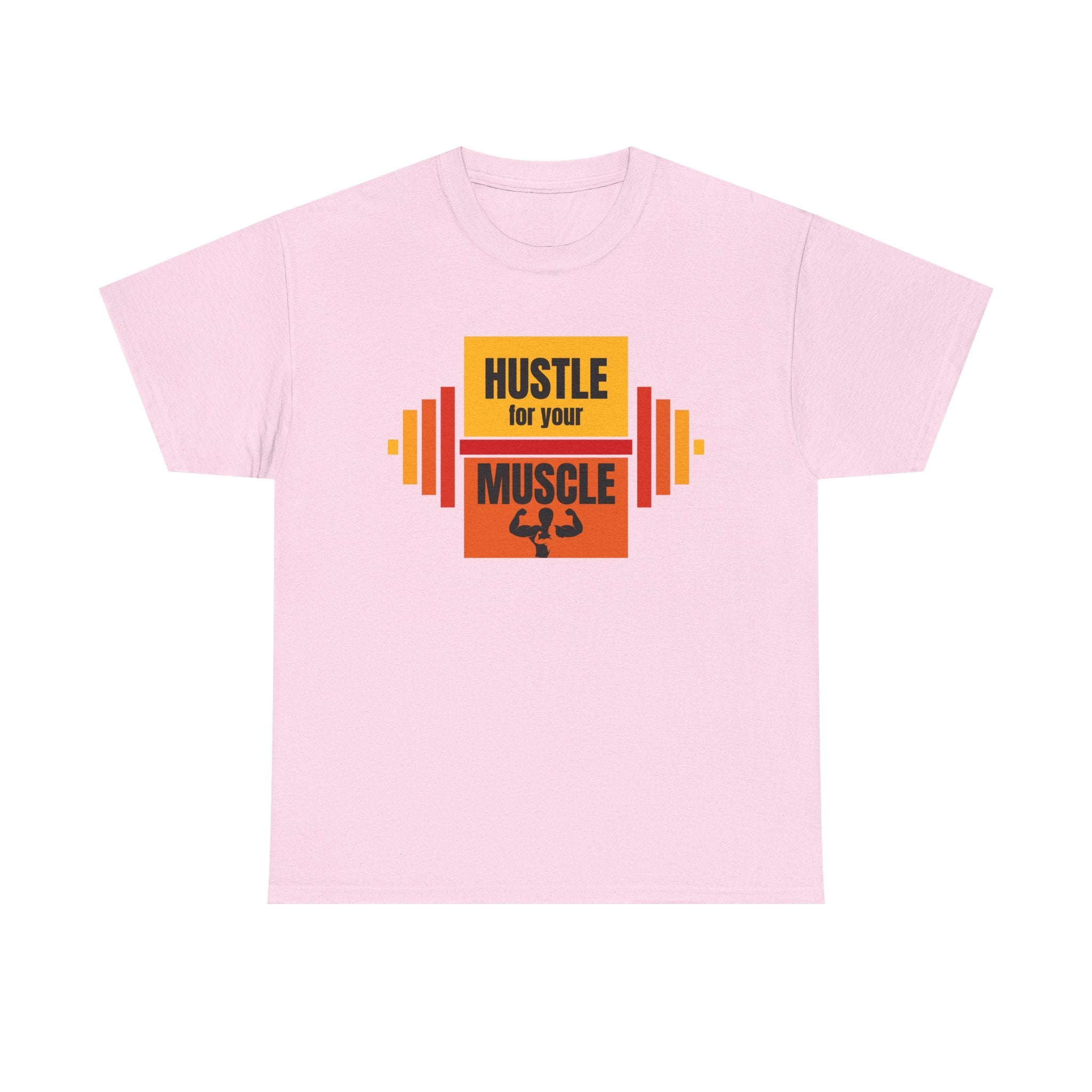 Hustle for Your Muscle Gym Shirt, Fitness Apparel, Workout Gear, Motivational T-shirt, Unisex Heavy Cotton Tee