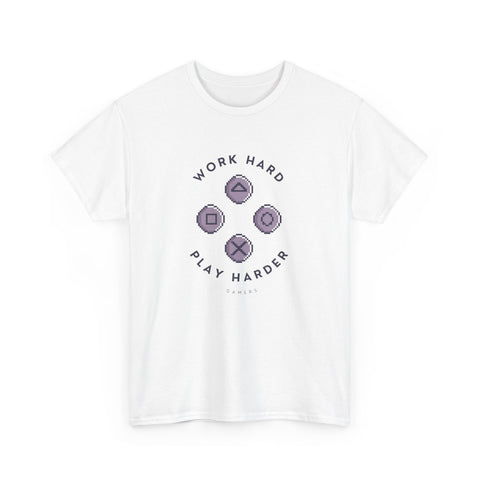 Work Hard Play Hard Unisex Heavy Cotton Tee