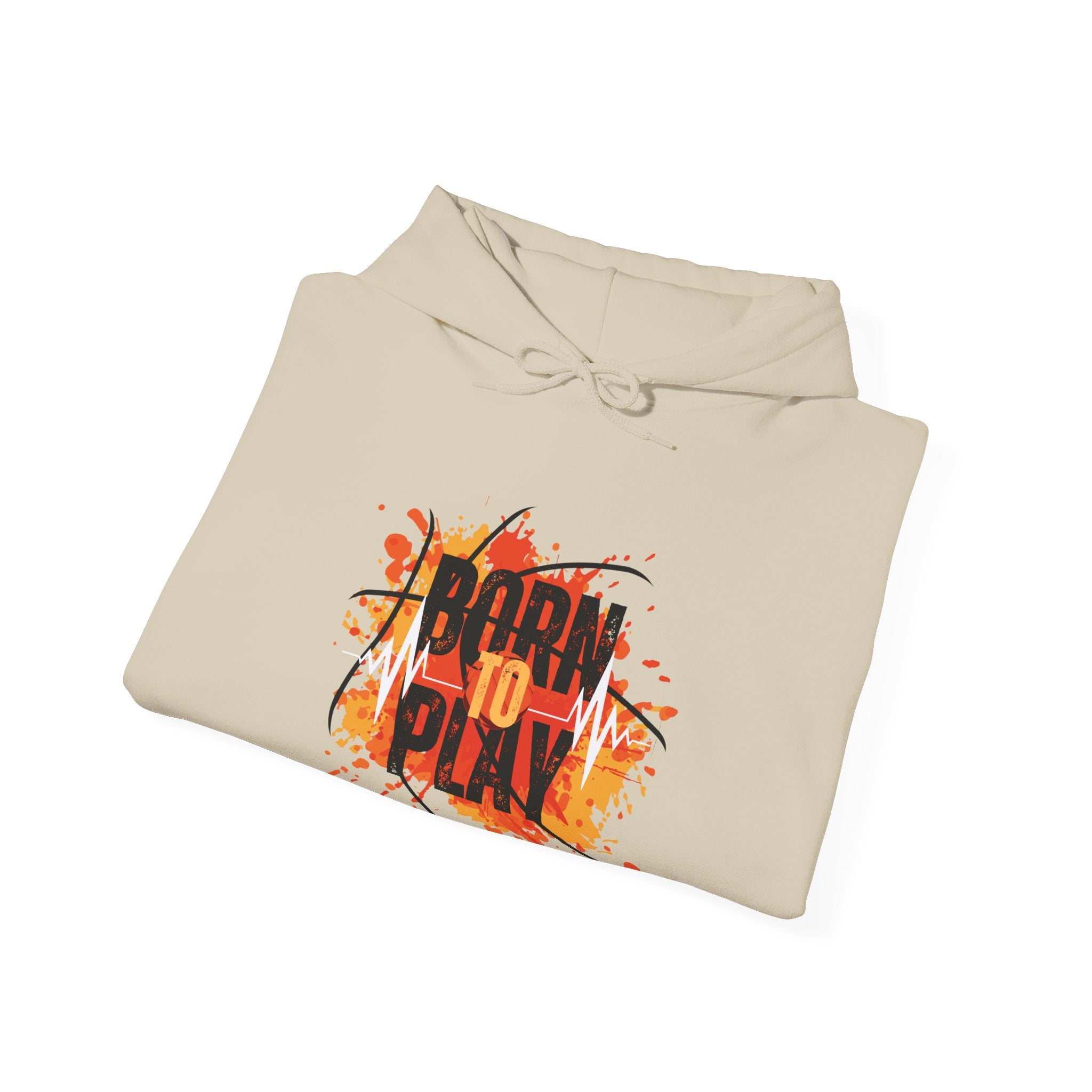 Born to Play Hoodie, Casual Streetwear Sweatshirt, Unisex Sports Hoodie, Cozy Lounge Wear, Unique Basketball Graphic Hoodie