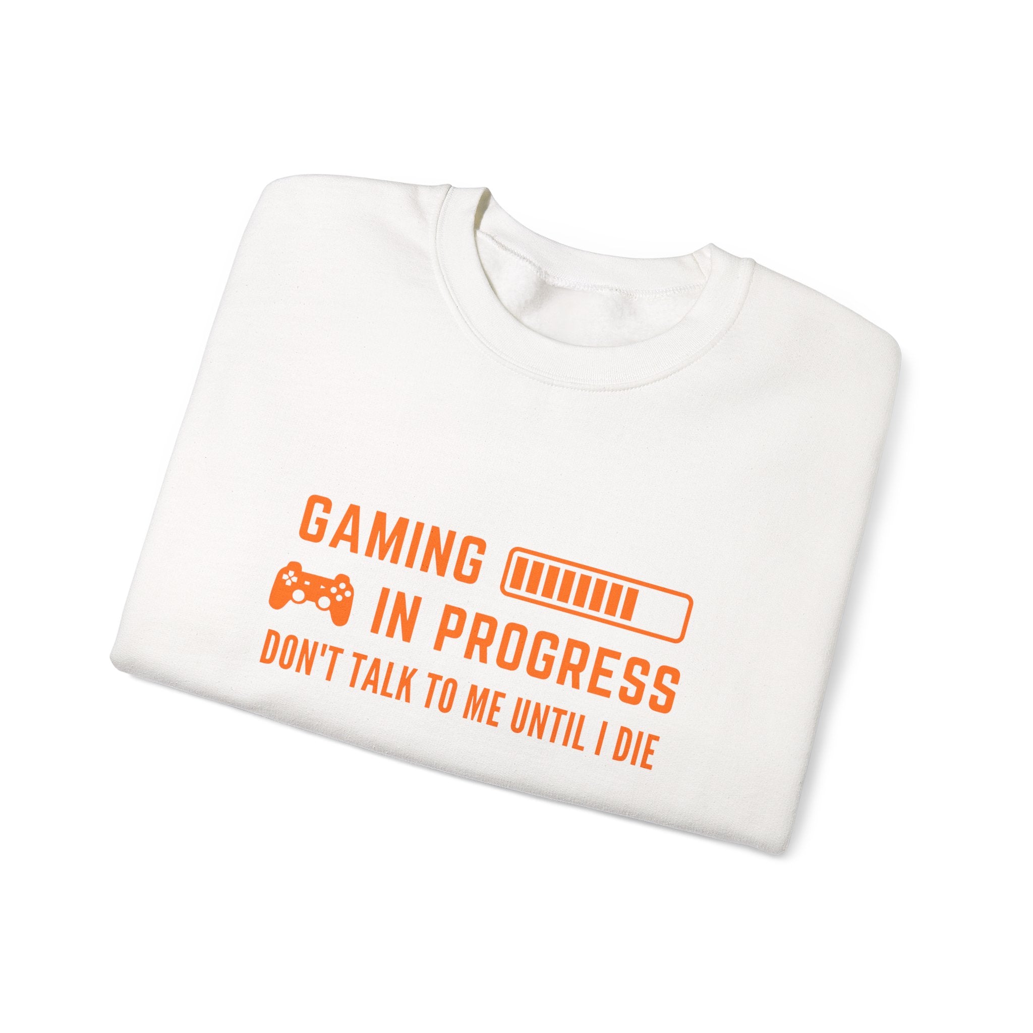 Gaming In Progress Sweatshirt - Unisex Heavy Blend™ Crewneck for Gamers