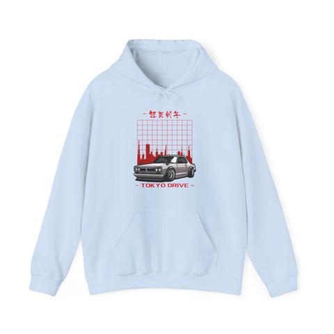 Tokyo Drive Unisex Heavy Blend™ Cool Car Hoodie - Cozy Streetwear, Perfect for Car Lovers, Casual Wear