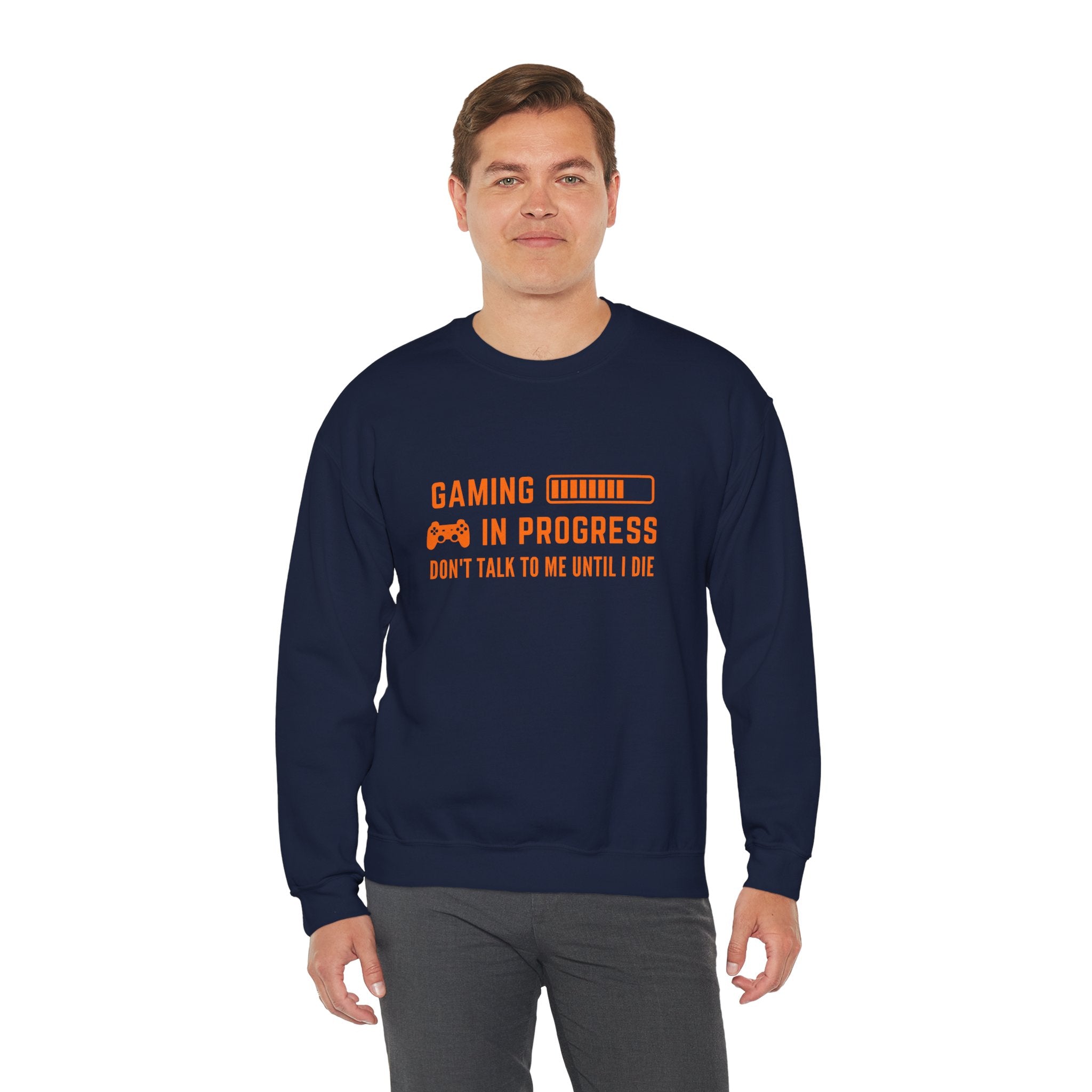 Gaming In Progress Sweatshirt - Unisex Heavy Blend™ Crewneck for Gamers