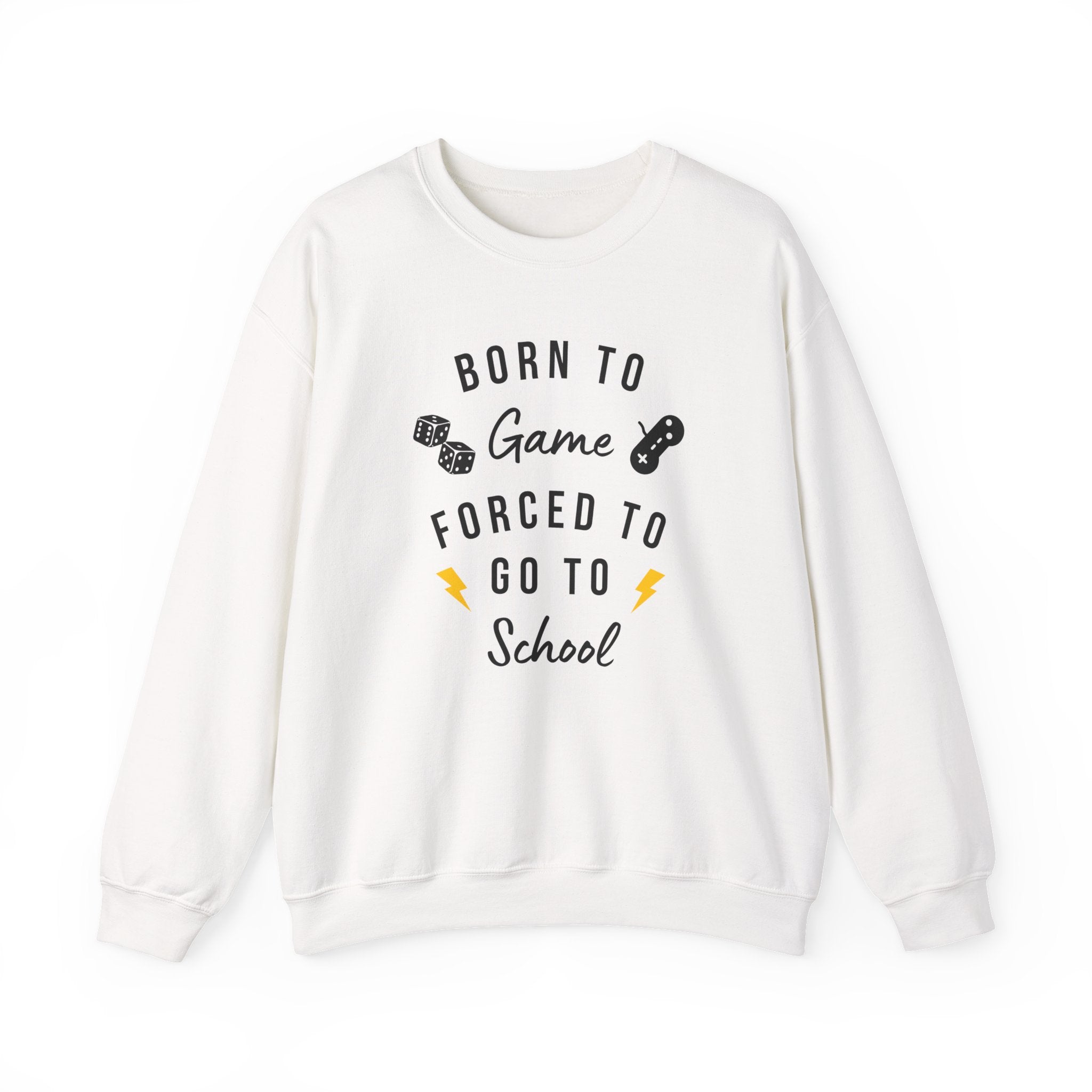 Born to Game Crewneck Sweatshirt | Gaming Apparel, School Sweatshirt, Unisex Fashion, Cozy Casual Wear