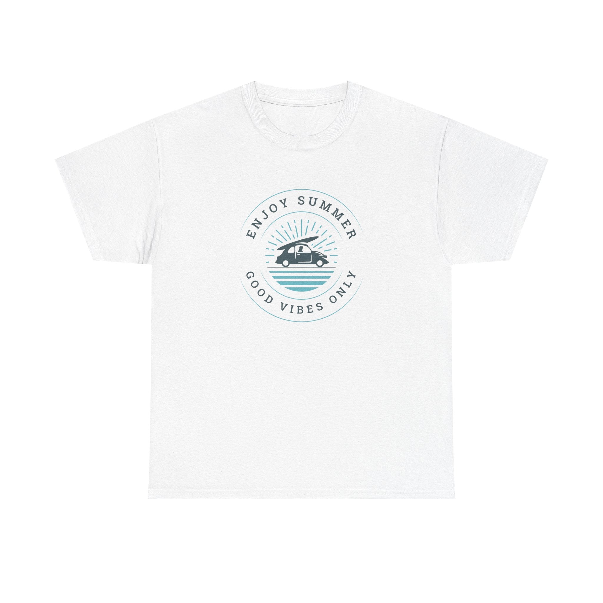Enjoy Summer Good Vibes Only Tee, Unisex Summer Shirt, Beachwear, Vacation T-Shirt, Gift for Him/Her, Relaxed Style Top