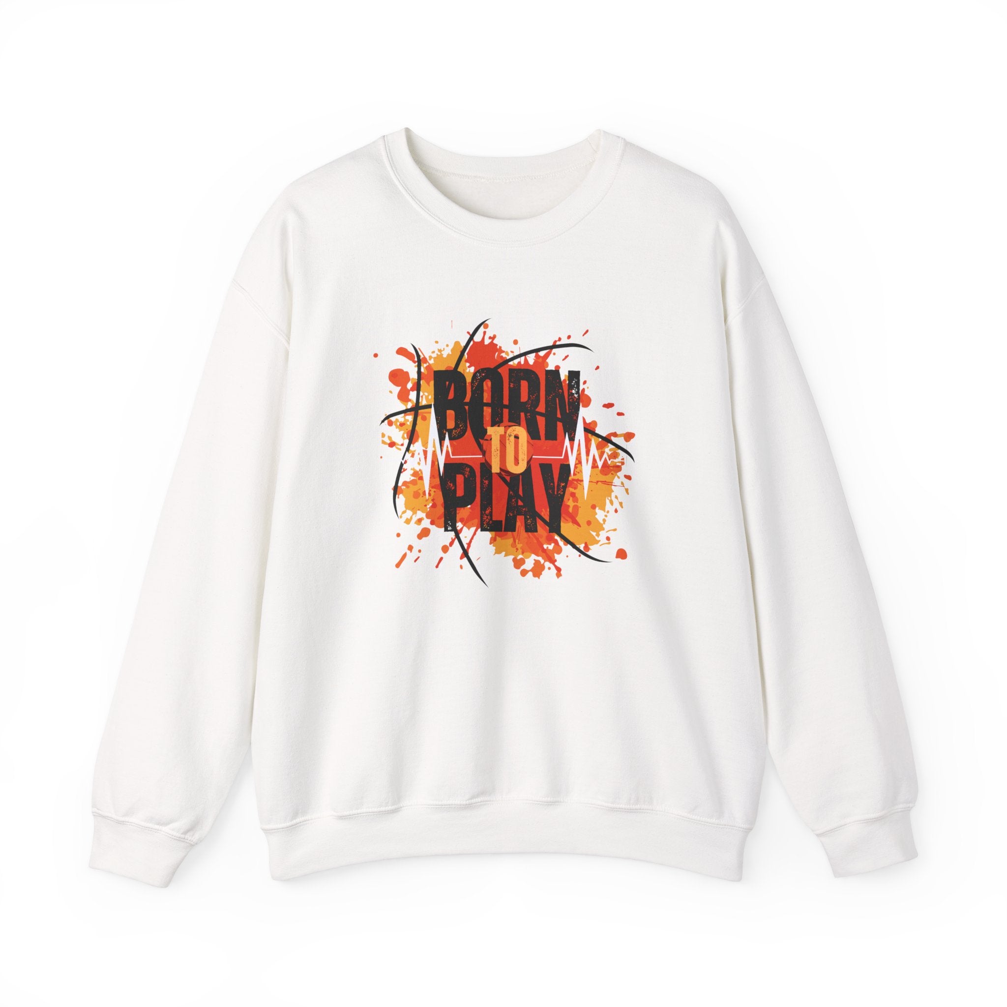 Motivational Crewneck Sweatshirt - Born to Plan, Cozy Sports Sweatshirt, Unisex Gift, Creative Apparel, Casual Wear, Fall Fashion