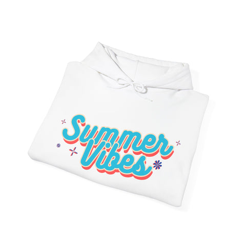Summer Vibes Unisex Hoodie, Cozy Sweatshirt for Beach Days, Perfect for Summer Celebrations, Casual Wear, Gift for Her