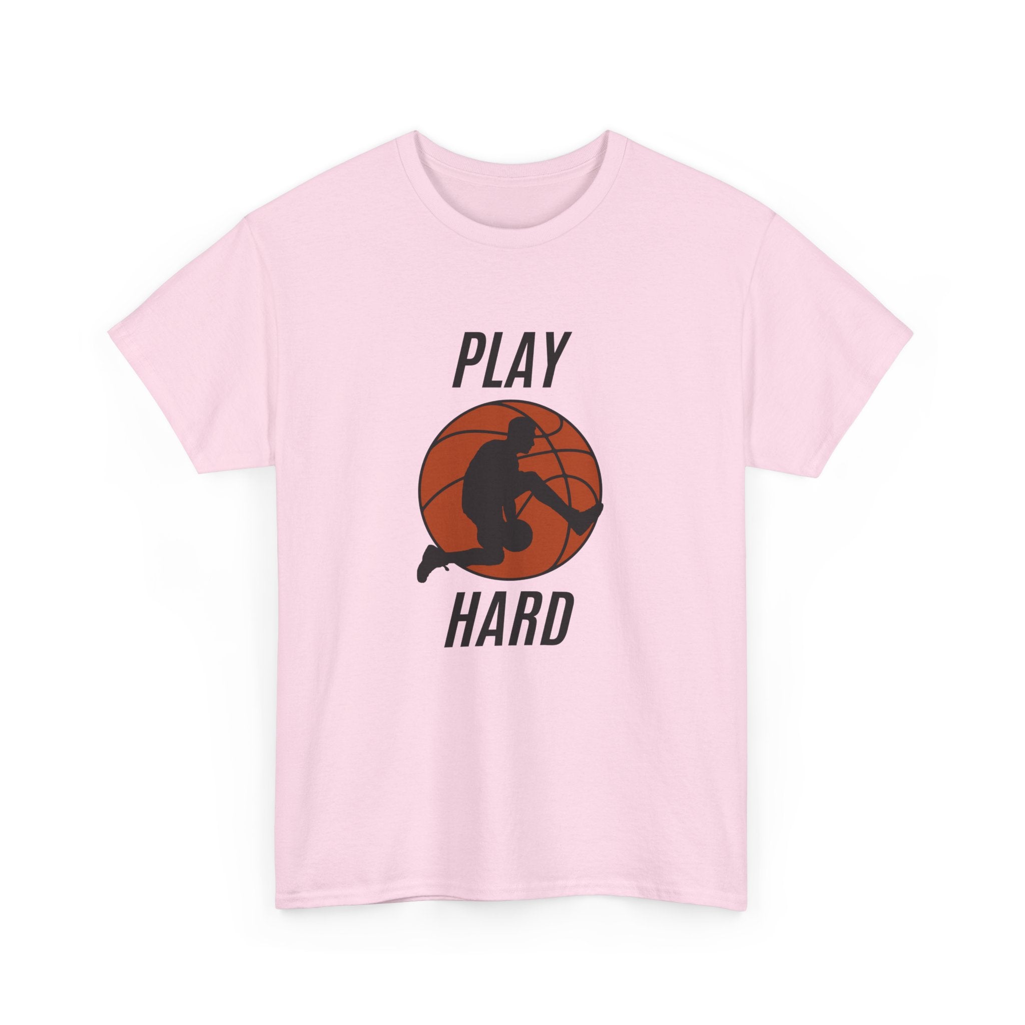 Play Hard Basketball Tee, Sports T-Shirt, Unisex Cotton Top, Gift for Sports Lovers, Athletic Wear, Casual Fitness Shirt