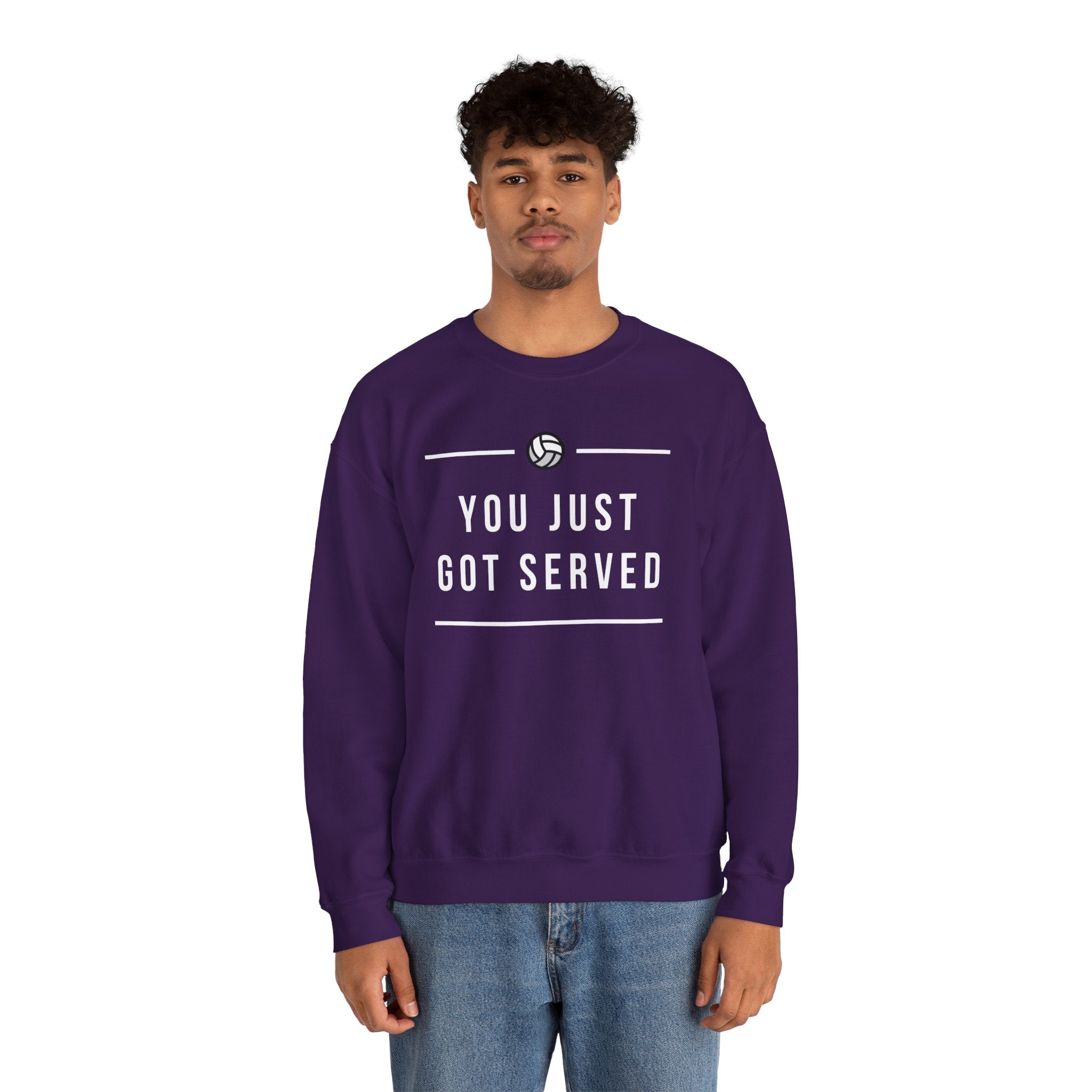 Volleyball Crewneck Sweatshirt - Perfect for Athletes, Sports Fans, Casual Wear, Game Day Apparel