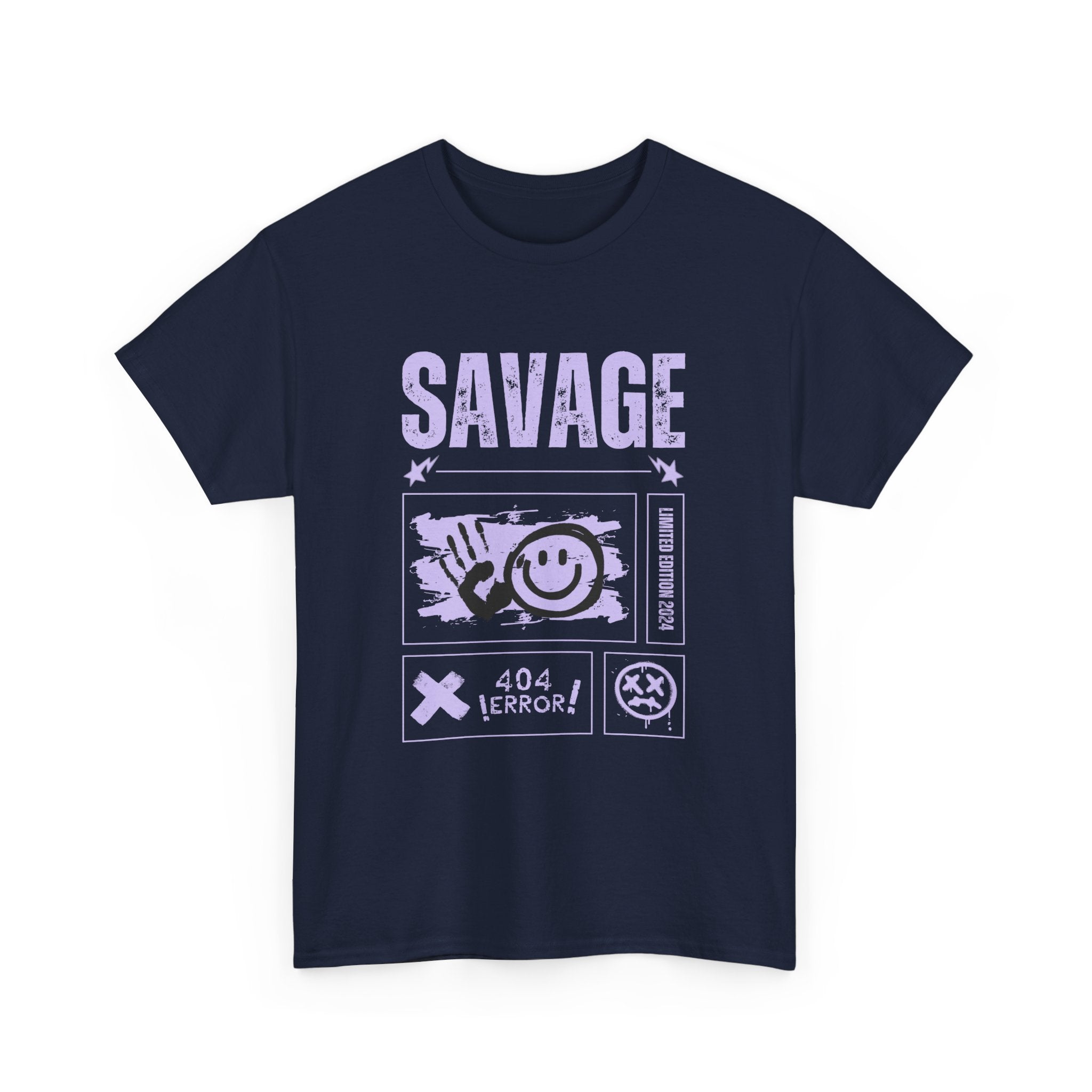 Savage Smile Tee - Casual Streetwear Unisex Heavy Cotton T-shirt