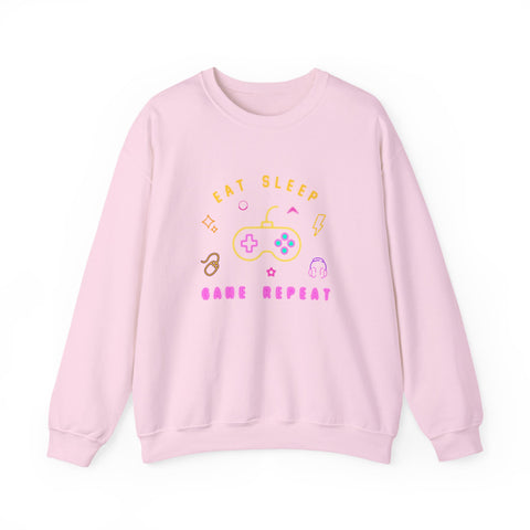 Gamer Crewneck Sweatshirt, Unisex Sweatshirt, Gaming Apparel, Casual Wear, Gifts for Gamers, Game Night Fashion