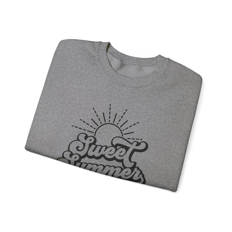 Summer Vibes Crewneck Sweatshirt, Cozy Unisex Pullover, Perfect for Beach Days, Gift for Summer Lovers, Matching Family Outfit