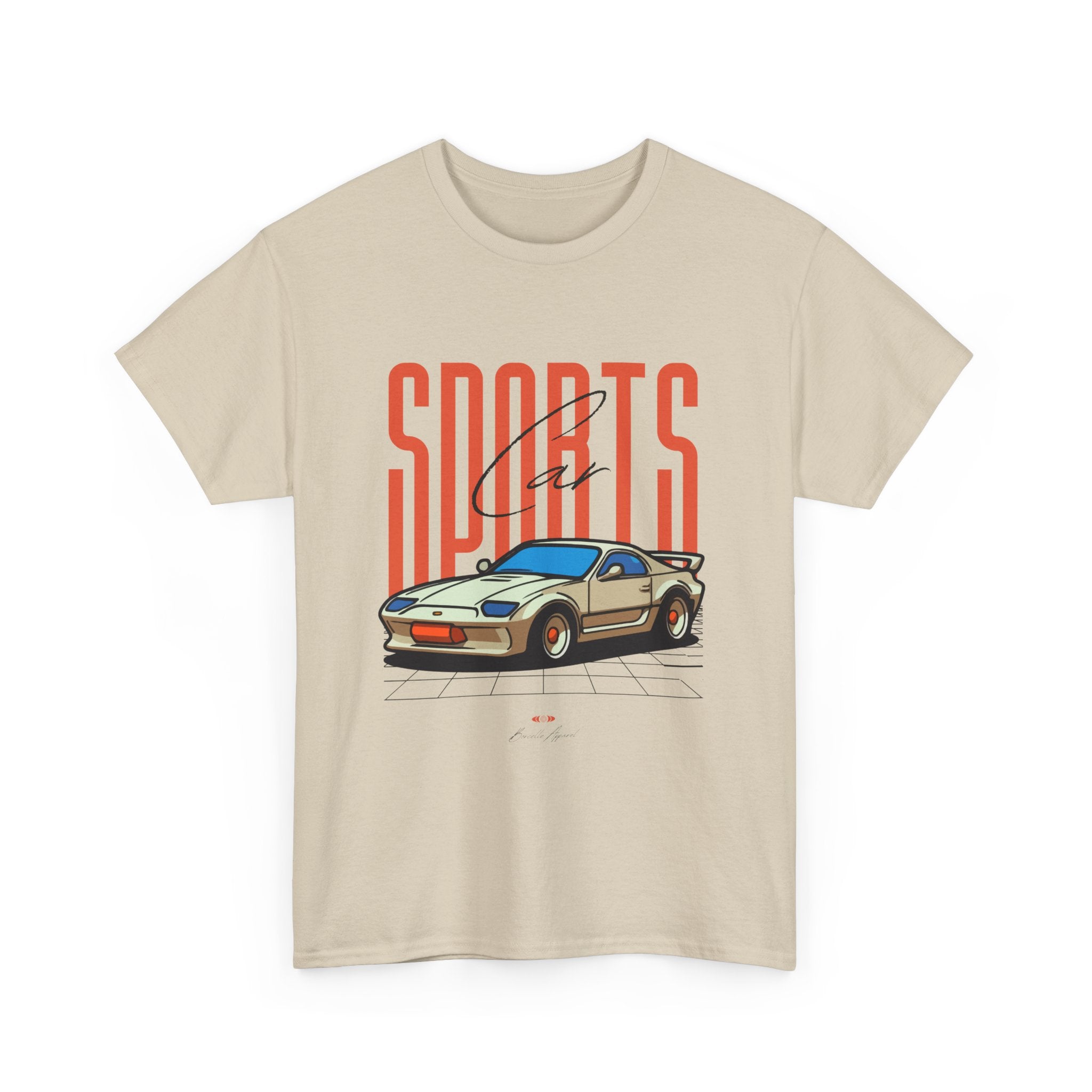 Sports Car, Unisex Heavy Cotton Shirt, Casual Streetwear, & Comfort