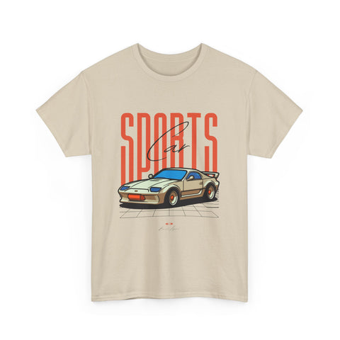 Sports Car, Unisex Heavy Cotton Shirt, Casual Streetwear, & Comfort