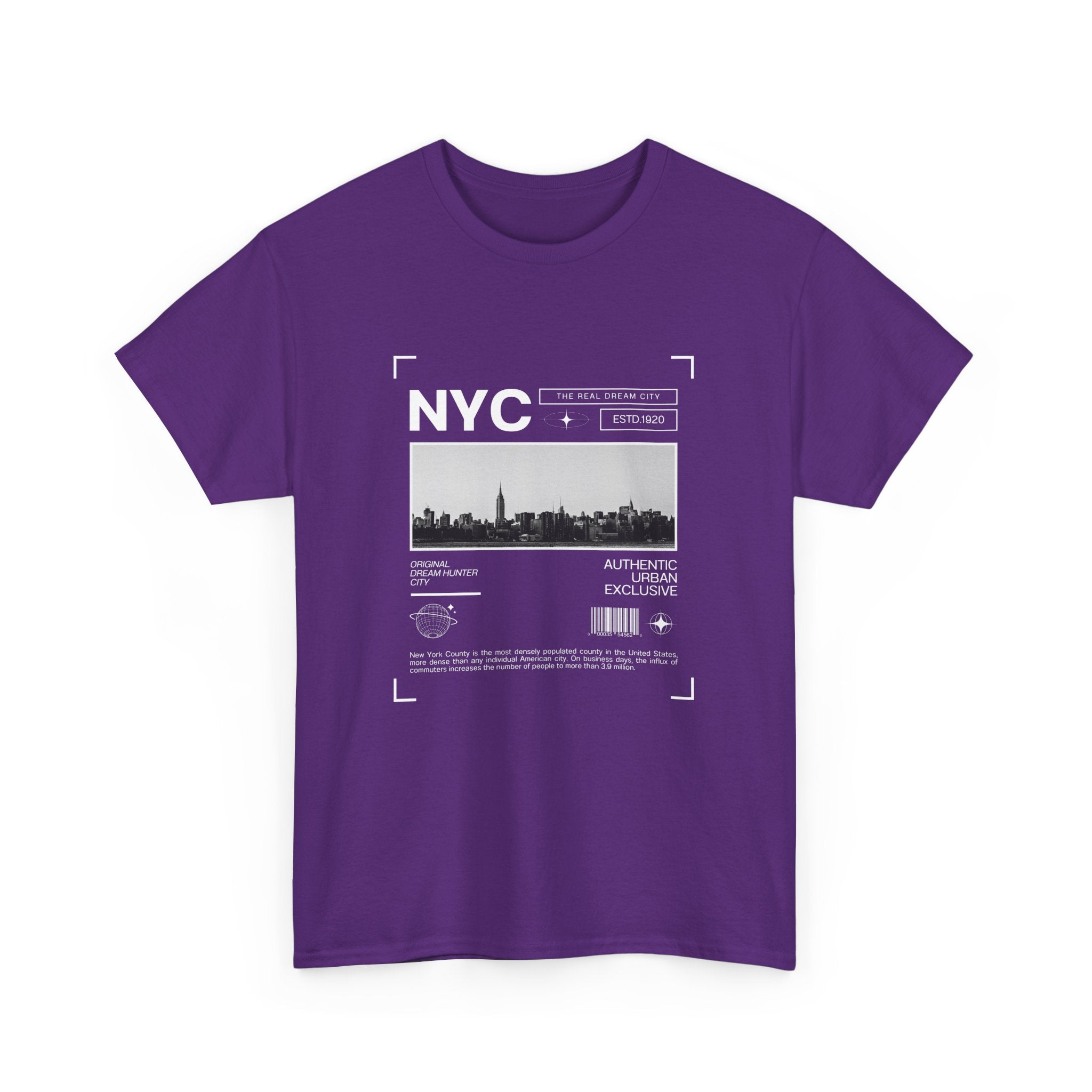 NYC Graphic Tee, Unisex Cotton T-Shirt for City Lovers, Travel Souvenir, Casual Wear, Streetwear Style Fashion