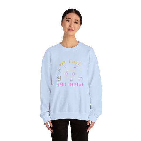 Gamer Crewneck Sweatshirt, Unisex Sweatshirt, Gaming Apparel, Casual Wear, Gifts for Gamers, Game Night Fashion