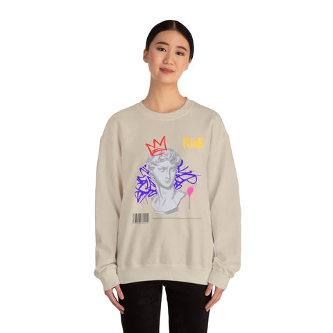 Modern Artistic Sweatshirt, Unisex Pullover, Trendy Graphic Sweater, Streetwear Fashion