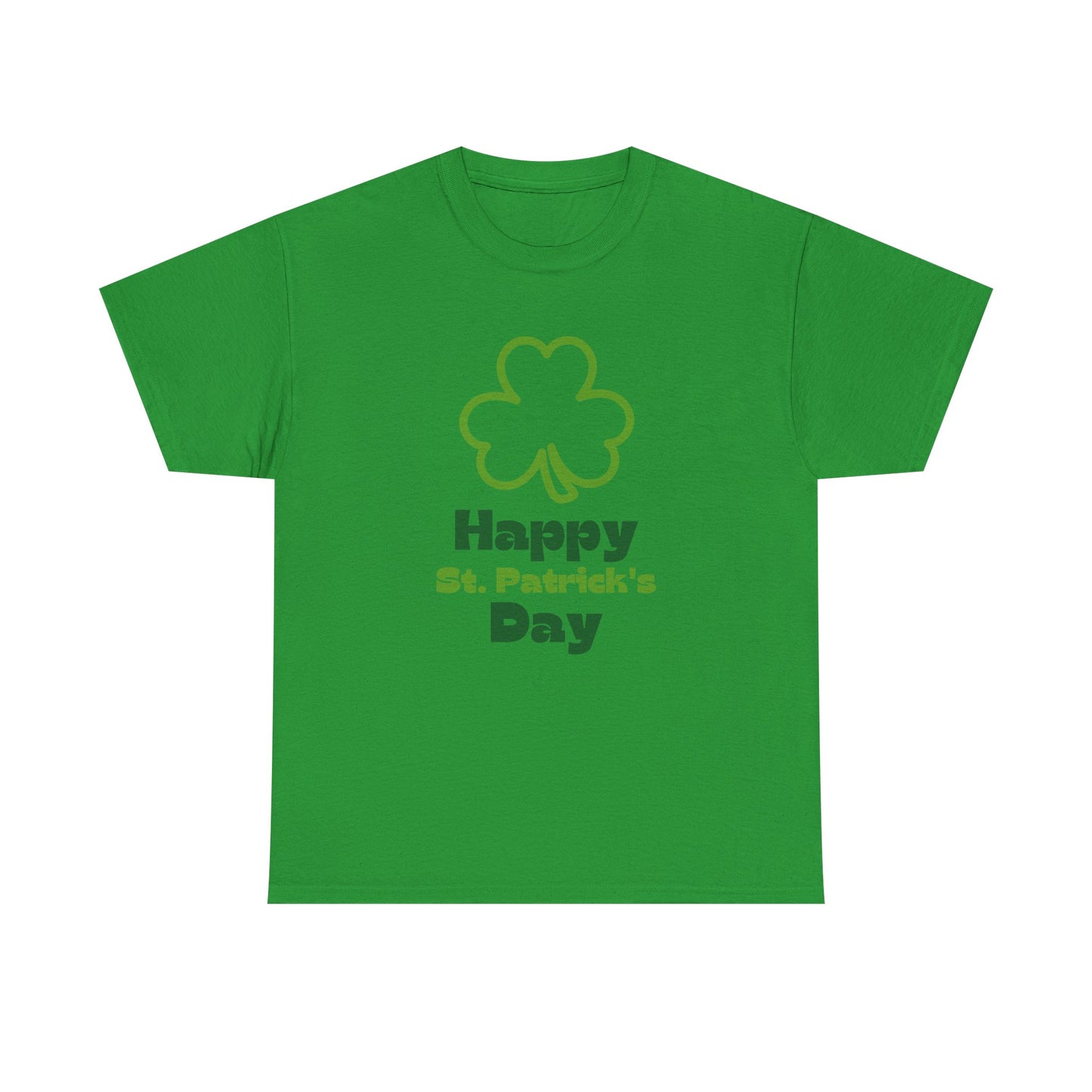 St Patrick's Day Unisex Tee, Green Clover Design, Fun Party Outfit, Gift Idea. Casual Wear Shirt