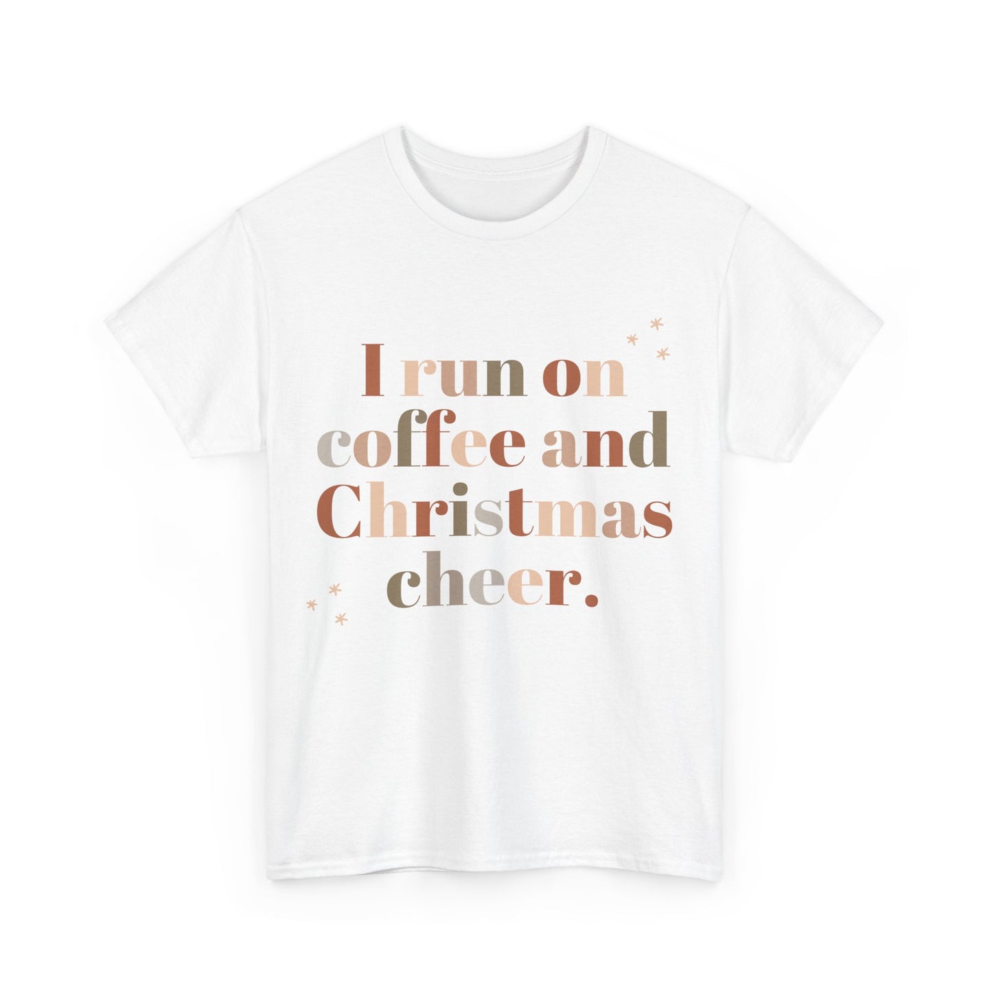 Coffee and Christmas Cheer Tee, Festive Unisex T-Shirt, Holiday Apparel, Comfy Christmas Gift, Funny Gift for Coffee Lovers