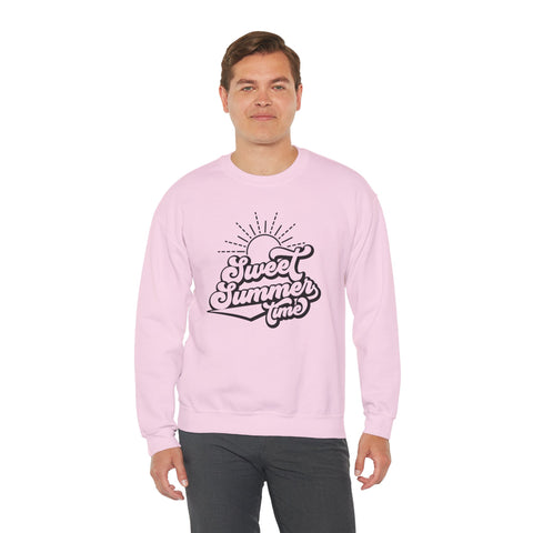 Summer Vibes Crewneck Sweatshirt, Cozy Unisex Pullover, Perfect for Beach Days, Gift for Summer Lovers, Matching Family Outfit