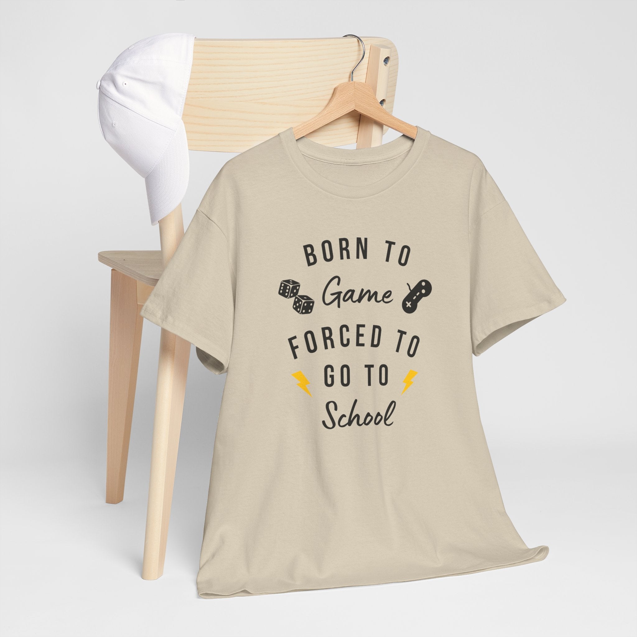 Born to Game Unisex Tee, Gamer T-Shirt, Fun School Shirt, Casual Cotton Tee