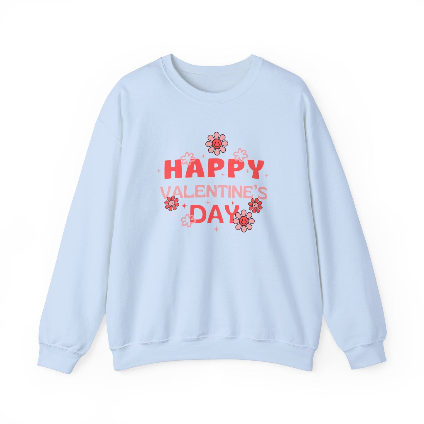 Valentine's Day Sweatshirt - Unisex Crewneck, Cozy Gift, Love Apparel, Floral Design, Valentine's Day Outfit, Valentine's Day Clothing