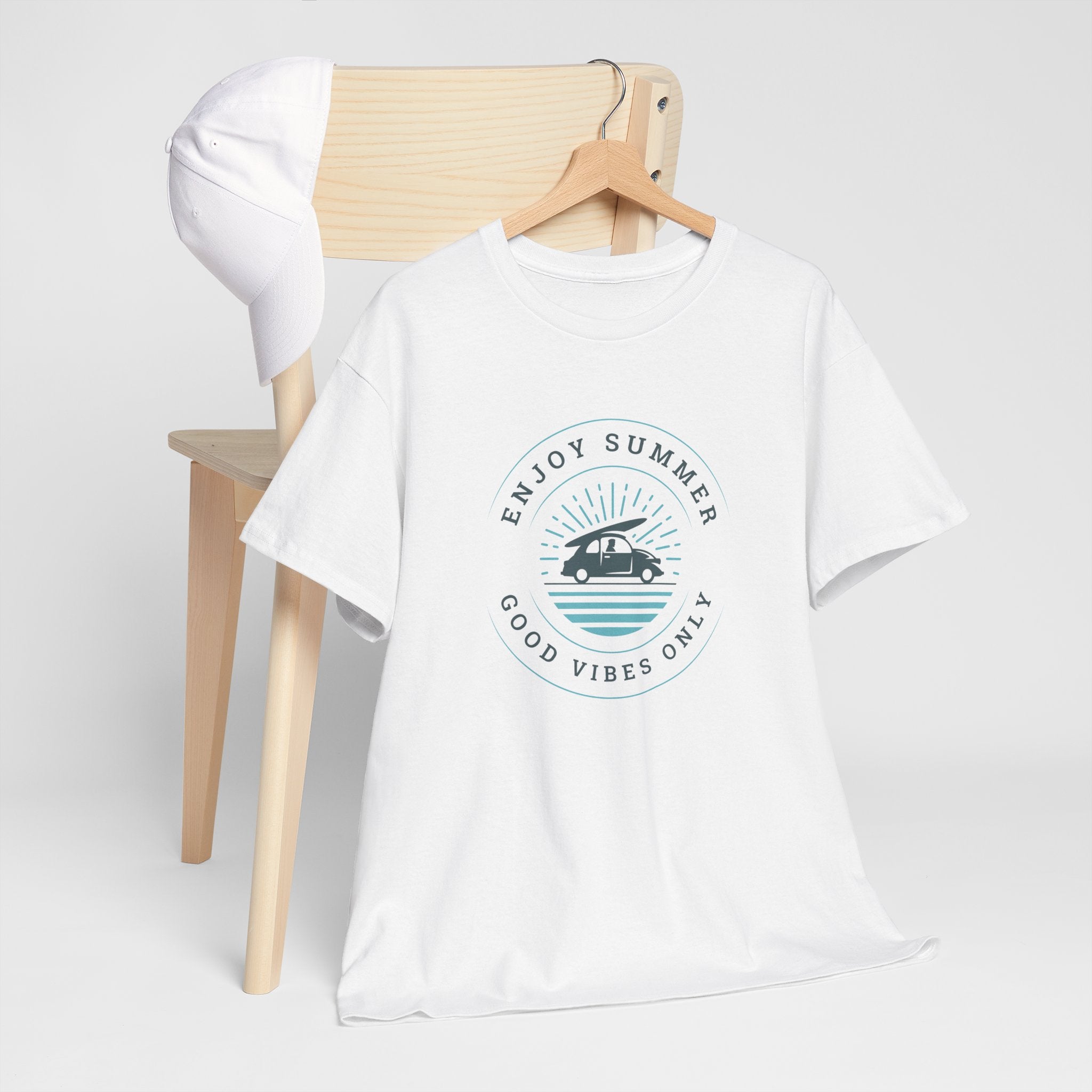 Enjoy Summer Good Vibes Only Tee, Unisex Summer Shirt, Beachwear, Vacation T-Shirt, Gift for Him/Her, Relaxed Style Top