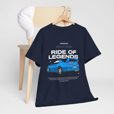 Ride of Legends Cotton Tee for Car Enthusiasts, Unisex T-Shirt, Vintage Car Fan Apparel