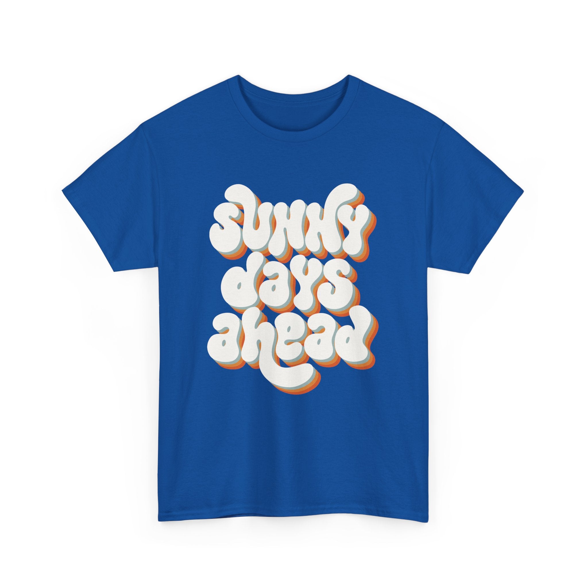 Retro Sunny Days Ahead Tee, Unisex Graphic Shirt for Summer Fun & Festivals, Casual Wear, Eco-Friendly Gift Shirt, Vintage Style T-Shirt