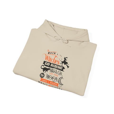 Halloween Witches Hoodie: Cozy Sweatshirt, Spooky Nightwear, Pumpkin Patch Outfit, Fall Celebration Gift, Witchy Style