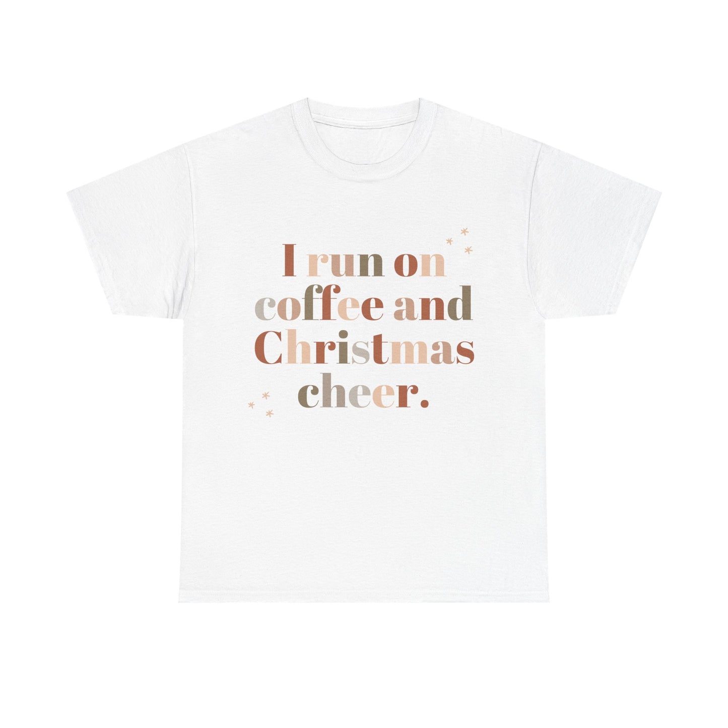 Coffee and Christmas Cheer Tee, Festive Unisex T-Shirt, Holiday Apparel, Comfy Christmas Gift, Funny Gift for Coffee Lovers