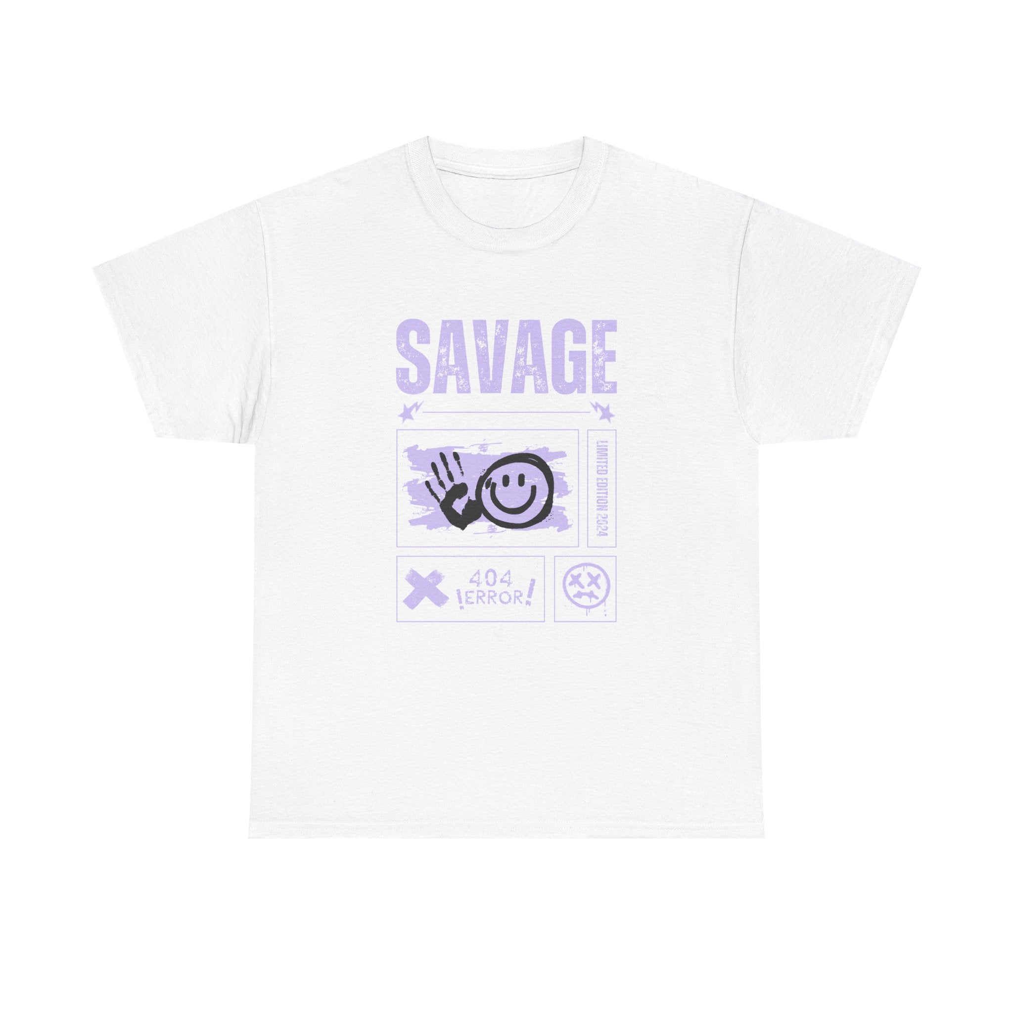 Savage Smile Tee - Casual Streetwear Unisex Heavy Cotton T-shirt