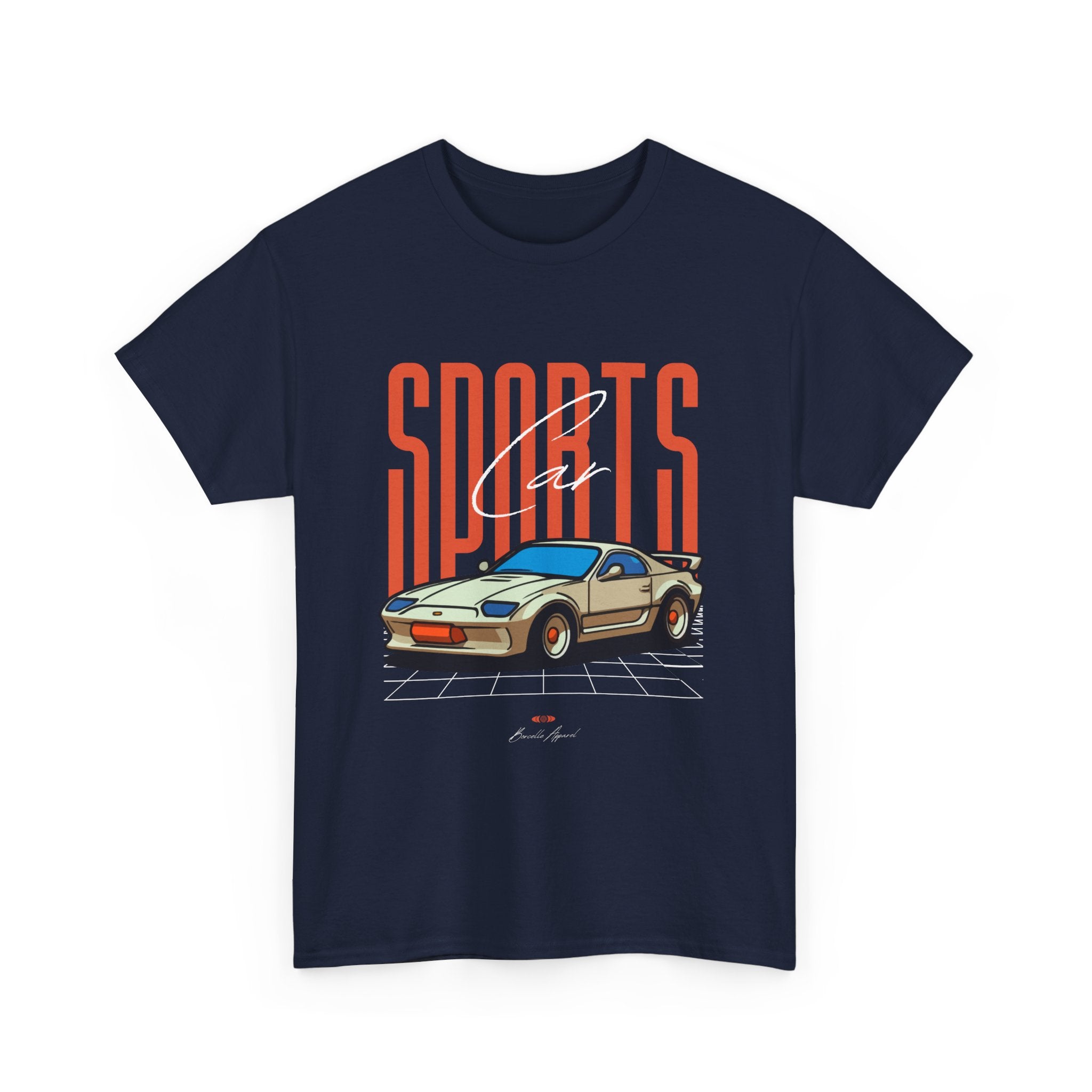 Sports Car, Unisex Heavy Cotton Shirt, Casual Streetwear, & Comfort