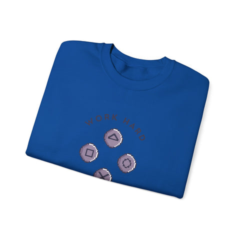 Play Harder Crewneck Sweatshirt  Casual Fashion
