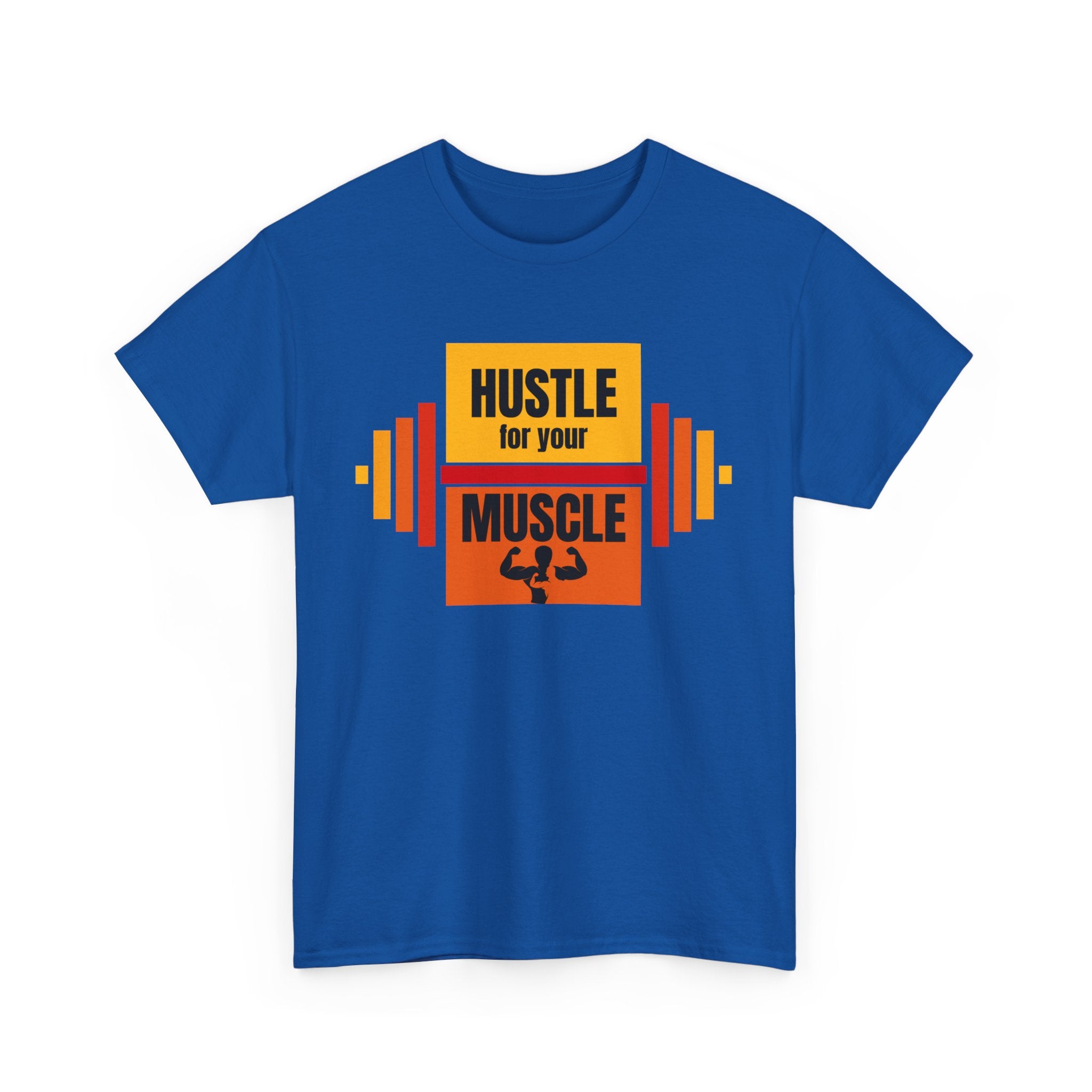 Hustle for Your Muscle Gym Shirt, Fitness Apparel, Workout Gear, Motivational T-shirt, Unisex Heavy Cotton Tee