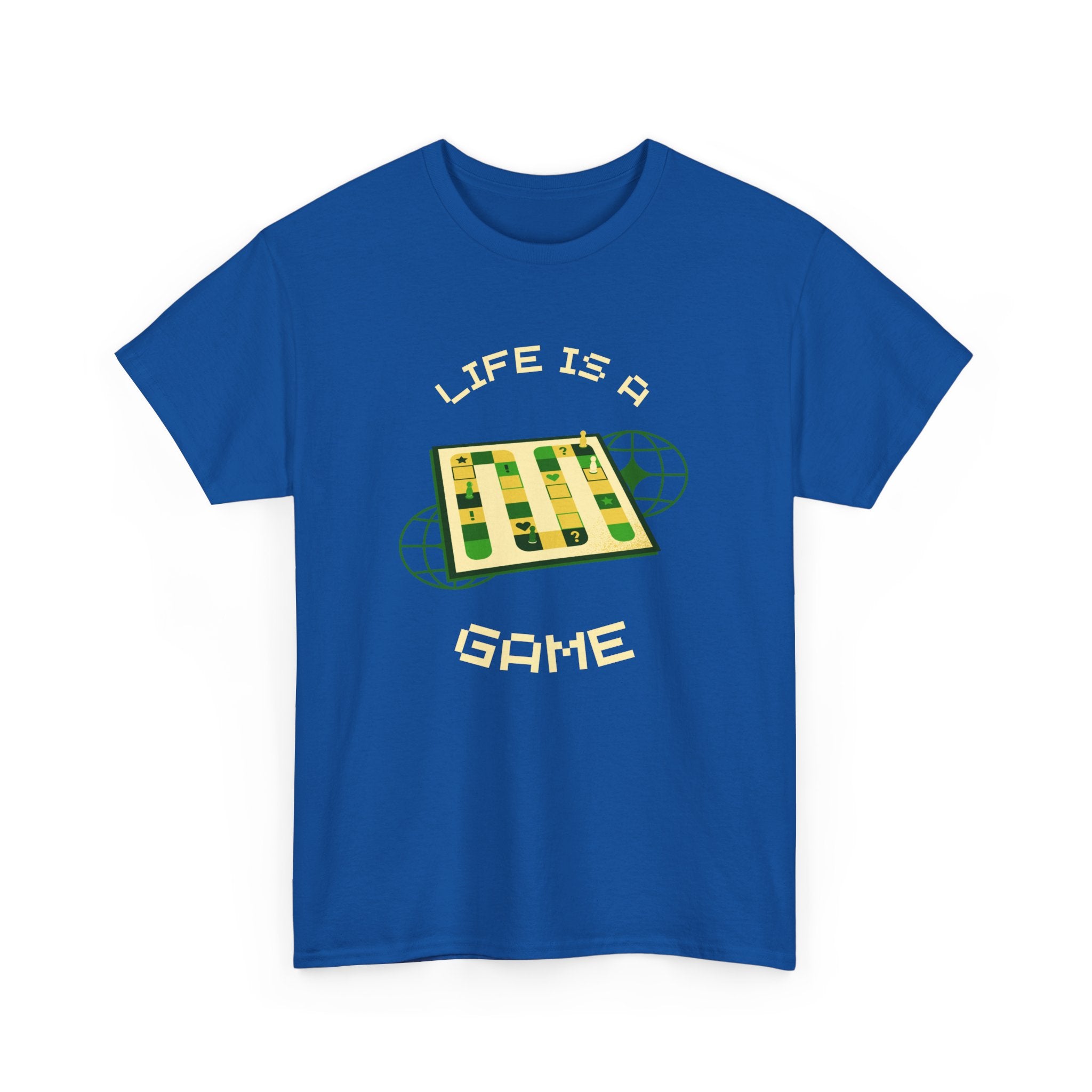 Life is a Game Unisex Heavy Cotton Tee, Casual Wear, Fun Gaming T-Shirt, Everyday Comfort