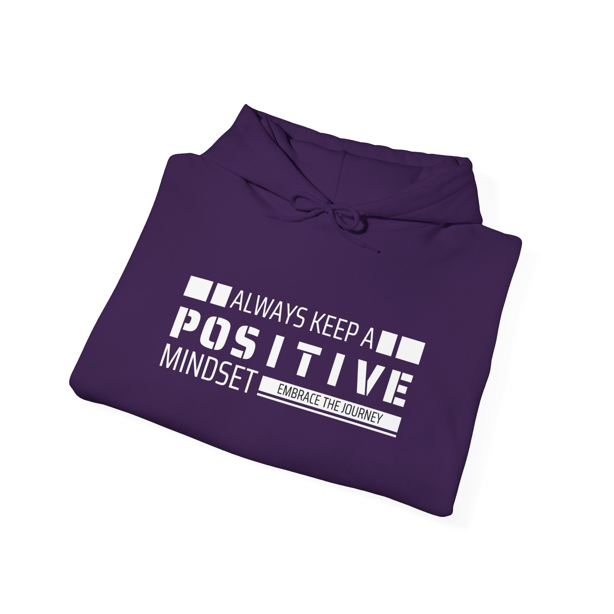 Positive Mindset Unisex Hooded Sweatshirt, Motivational Hoodie, Gift for Friends, Casual Wear, Inspirational Apparel, Cozy Outfit