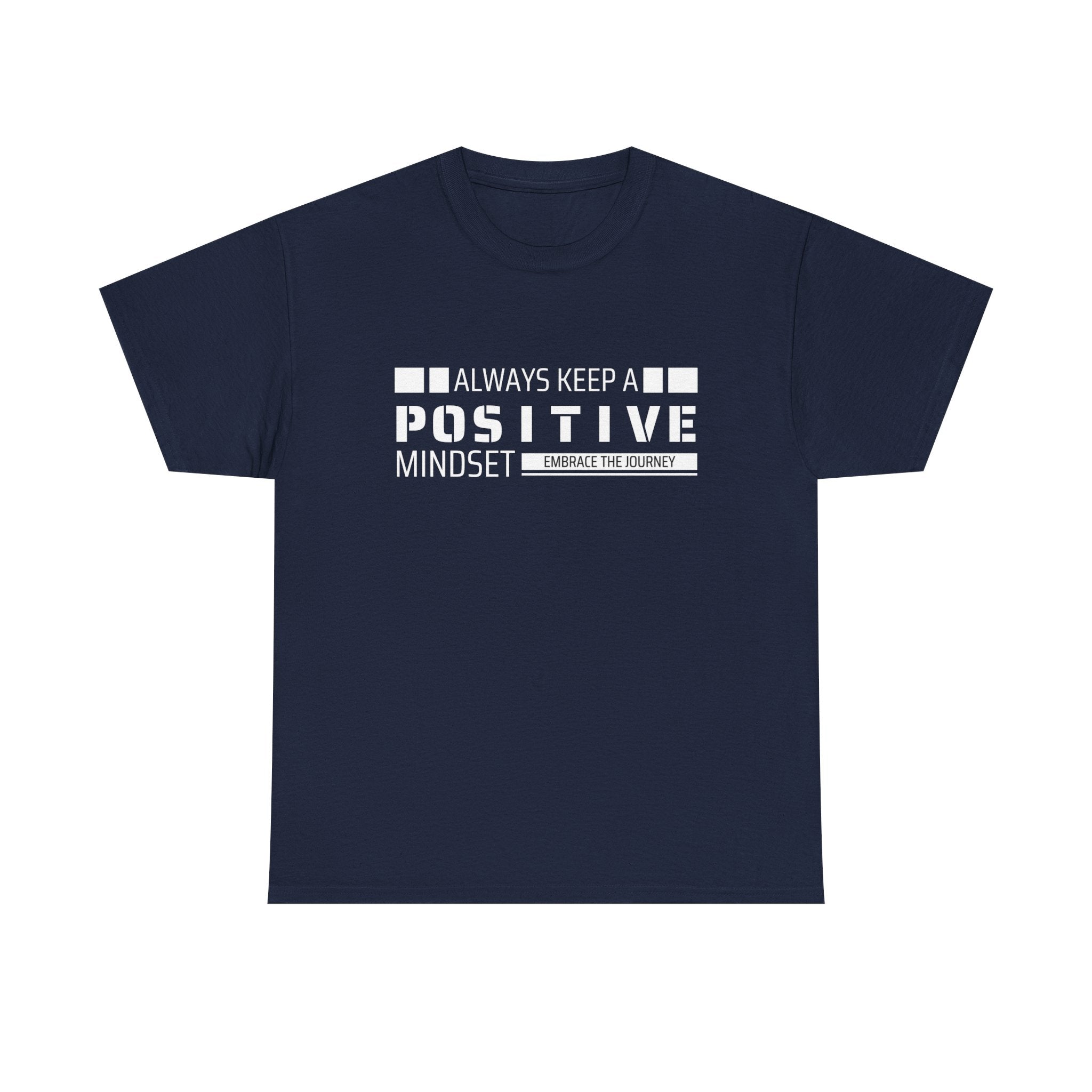 Positive Mindset Unisex Heavy Cotton Tee, Inspirational Shirt, Motivational T-Shirt, Gift for Friends, Casualwear