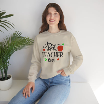 Best Teacher Ever Unisex Crewneck Sweatshirt | Perfect Gift for Educators