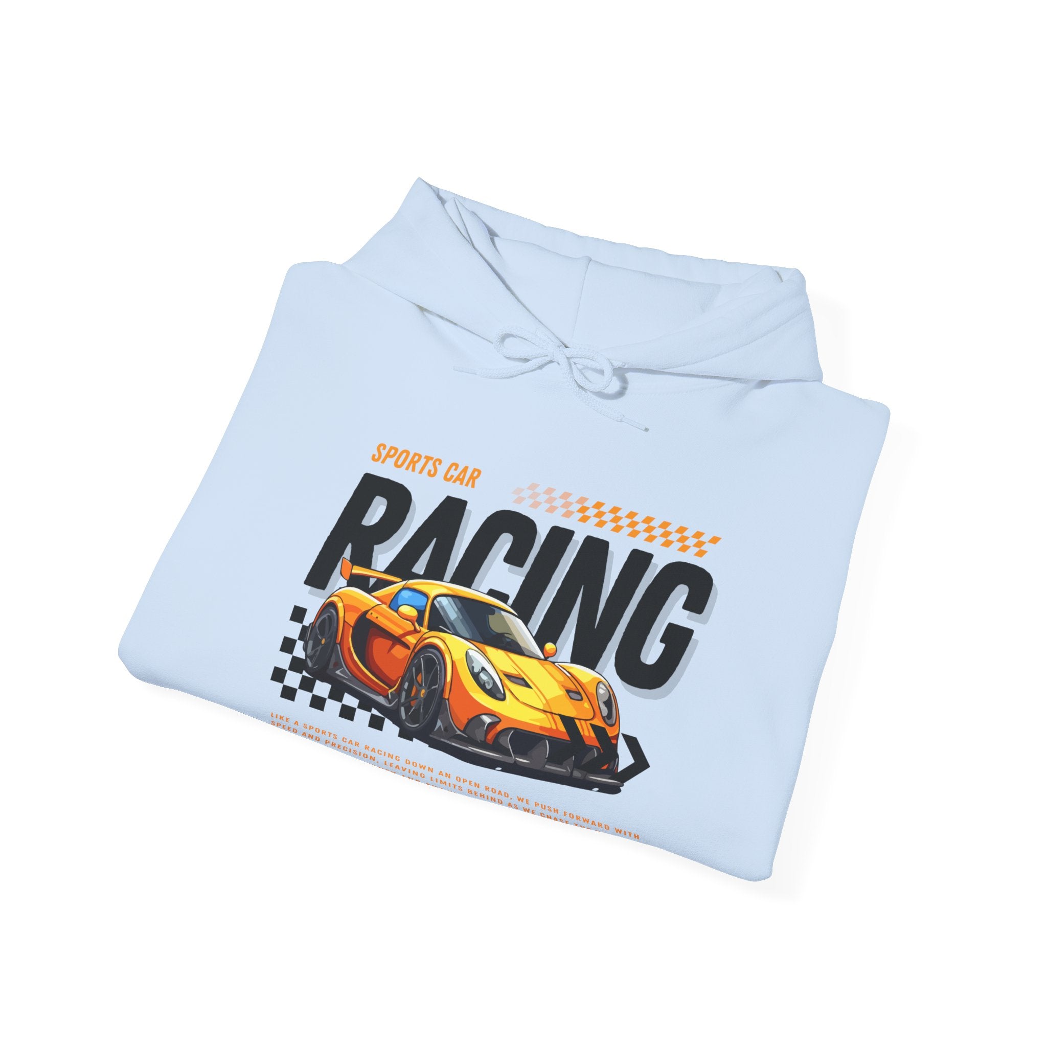 Sporty Racing Hoodie for Car Enthusiasts, Perfect For Track Day, Casual Wear, Unisex Fashion