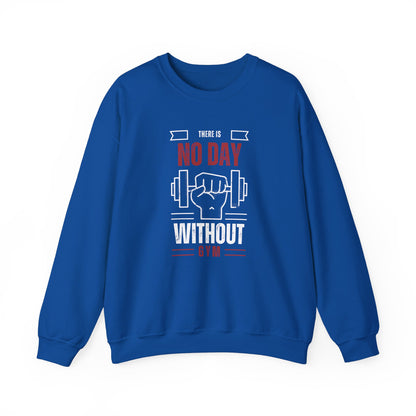 Motivational Gym Sweatshirt – No Day Without Gym