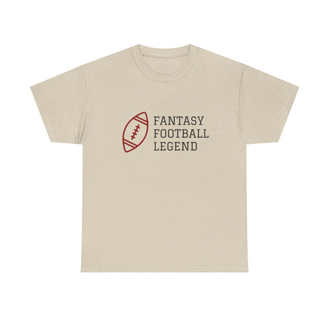 Fantasy Football Legend Unisex Heavy Cotton Tee, Gift for Football Fans, Sportswear, Casual Tee, Football Season Apparel