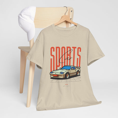 Sports Car, Unisex Heavy Cotton Shirt, Casual Streetwear, & Comfort