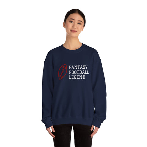 Fantasy Football Legend Crewneck Sweatshirt - Perfect Gift for Sports Fans, Cozy Wear for Game Days, Autumn Essentials, Unisex Sweatshirt